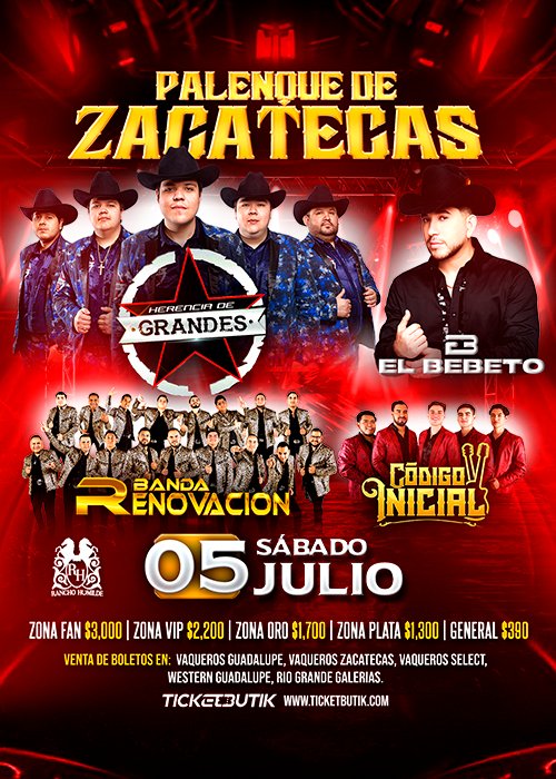 Evento Ticket Butik - HERENCIA DE GRANDES