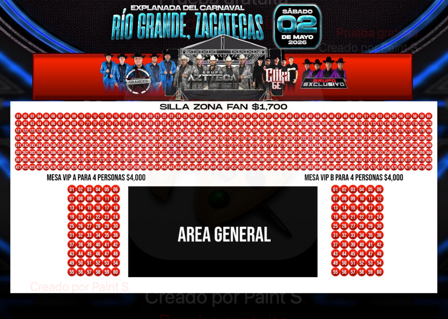 Mapa evento Ticket Butik - HERENCIA DE GRANDES